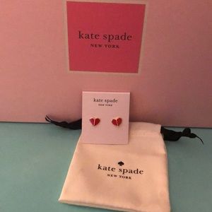 Kate Spade multi color Heart Earrings NWT